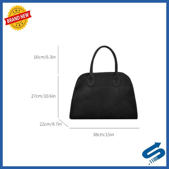 Amazon.com: Suede Tote Bag for Women Casual Work Tote Top  Retro Suede Leather Tote Bag Adjustable Shoulder Handbag Top Handle